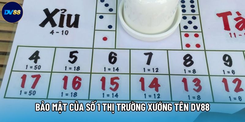 Bảo mật của số 1 thị trường xướng tên DV88